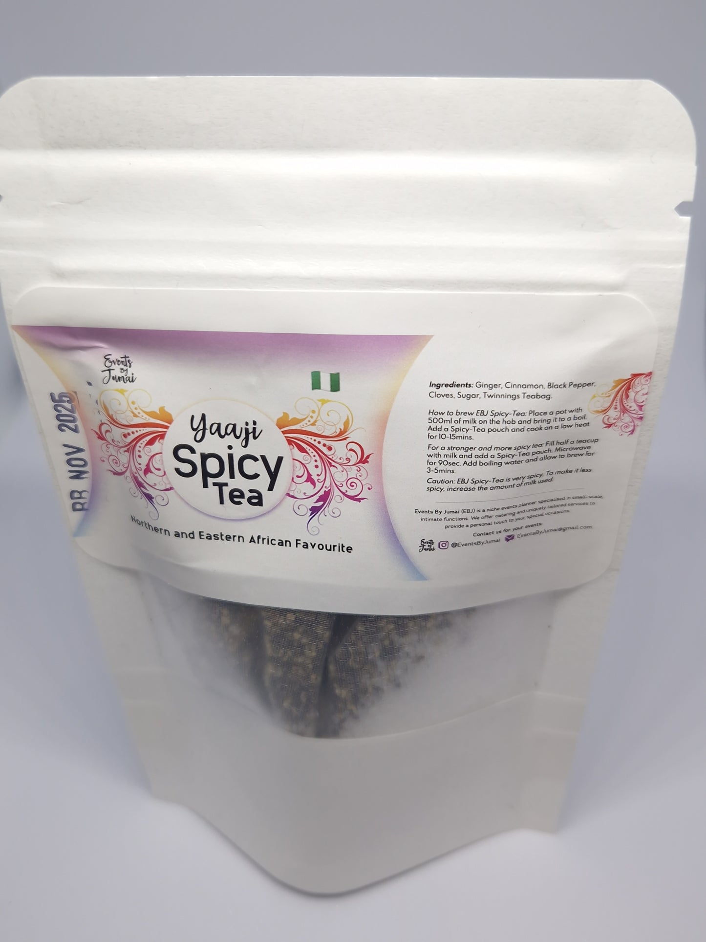 Yaaji Spice Tea, Yaaji spices, Events by Jumai, spicy tea, herbal tea, Nigerian tea, African tea, Nigerian spice tea, Nigerian spices, Hausa food, Hausa spices, Northern Nigerian food